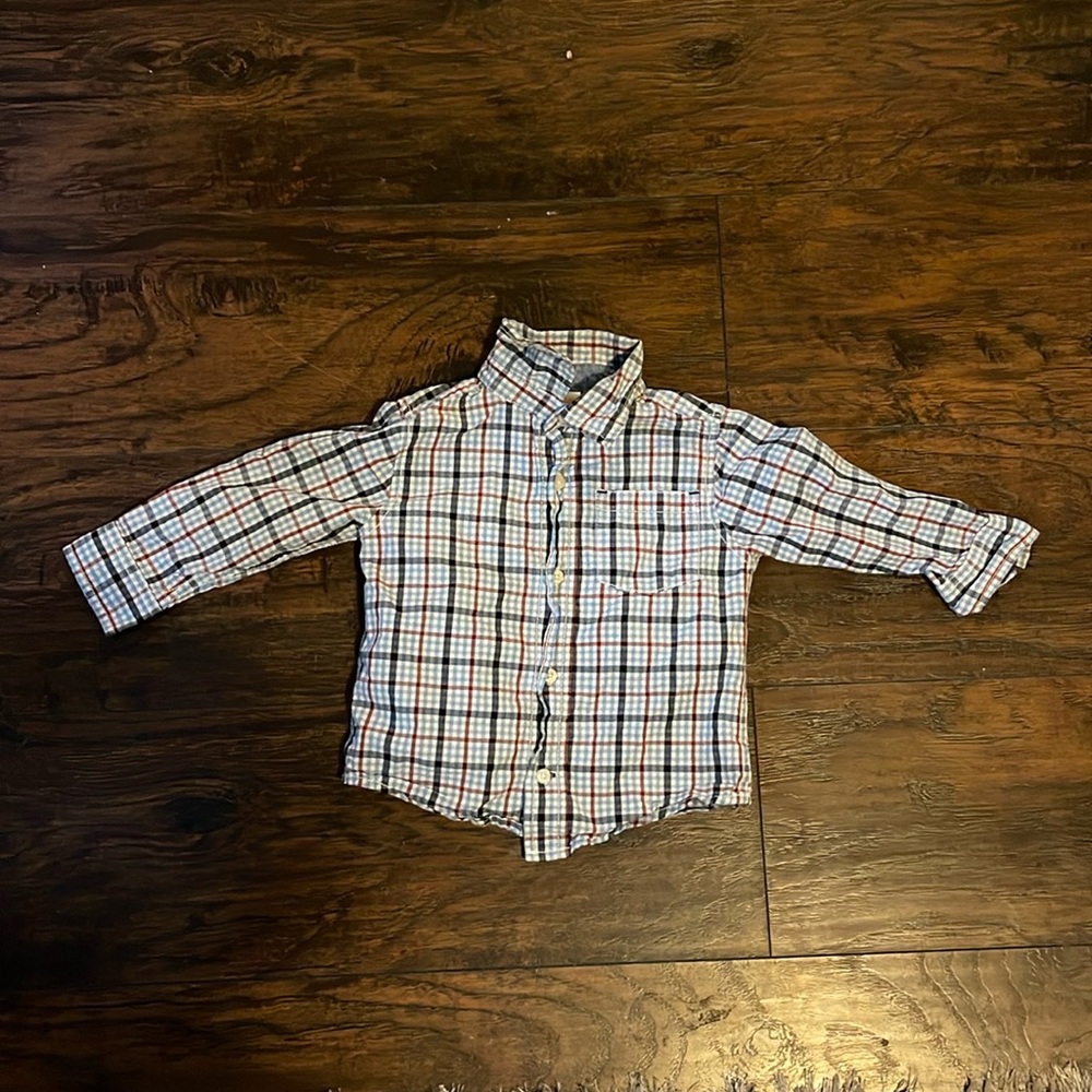 Classic Button Down Shirt Flannel 18-24 months